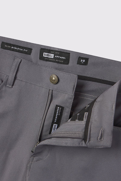 Anything Pant Straight - Slate - photo from front button detail #color_slate