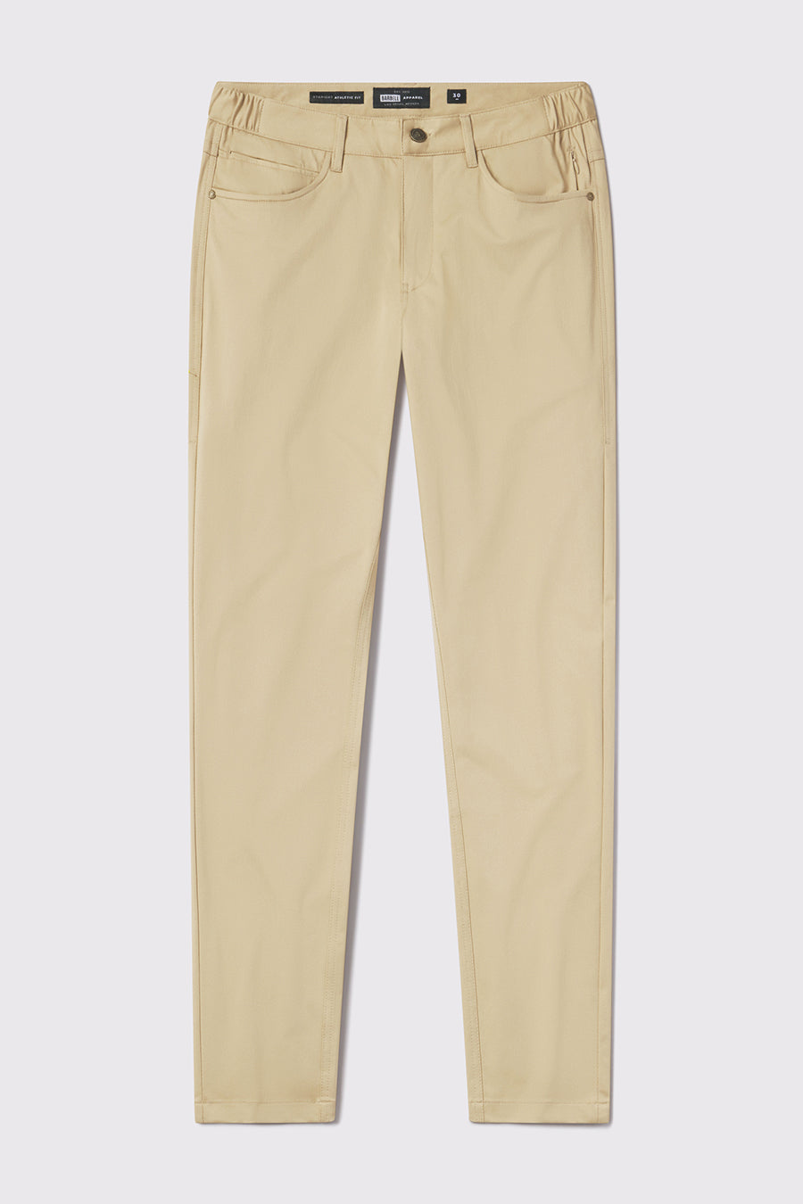 Anything Pant Straight - Khaki - photo from front flat lay #color_khaki