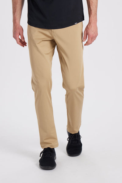 Anything Pant Straight - Khaki - photo from front in focus #color_khaki