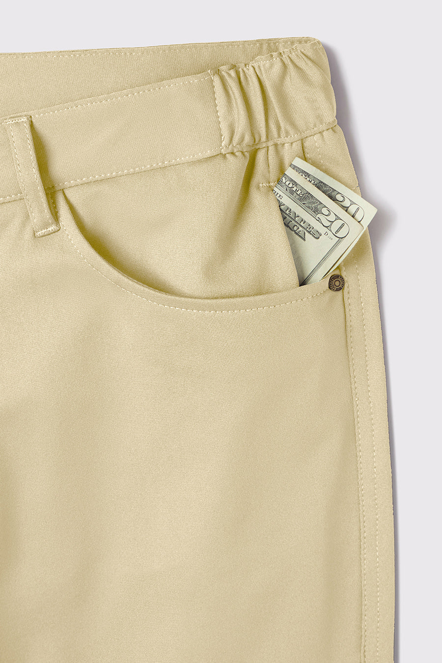 Anything Pant Straight - Khaki - photo from pocket #color_kahki