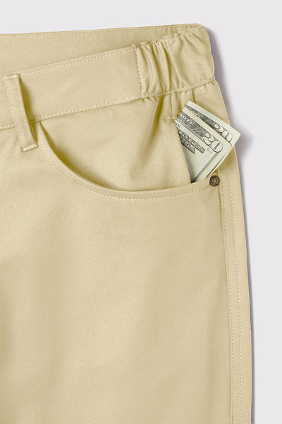 Anything Pant Straight - Khaki - photo from pocket #color_khaki