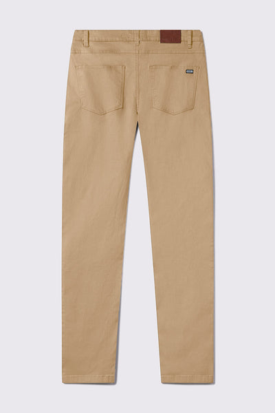 Athletic Fit Chino Pant 2.0 - Khaki - photo from back flat lay #color_khaki