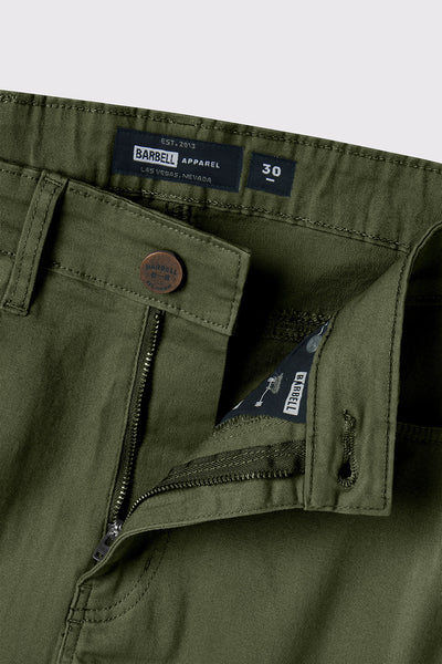 Athletic Fit Chino Pant 2.0 - Drab - photo from button detail #color_drab
