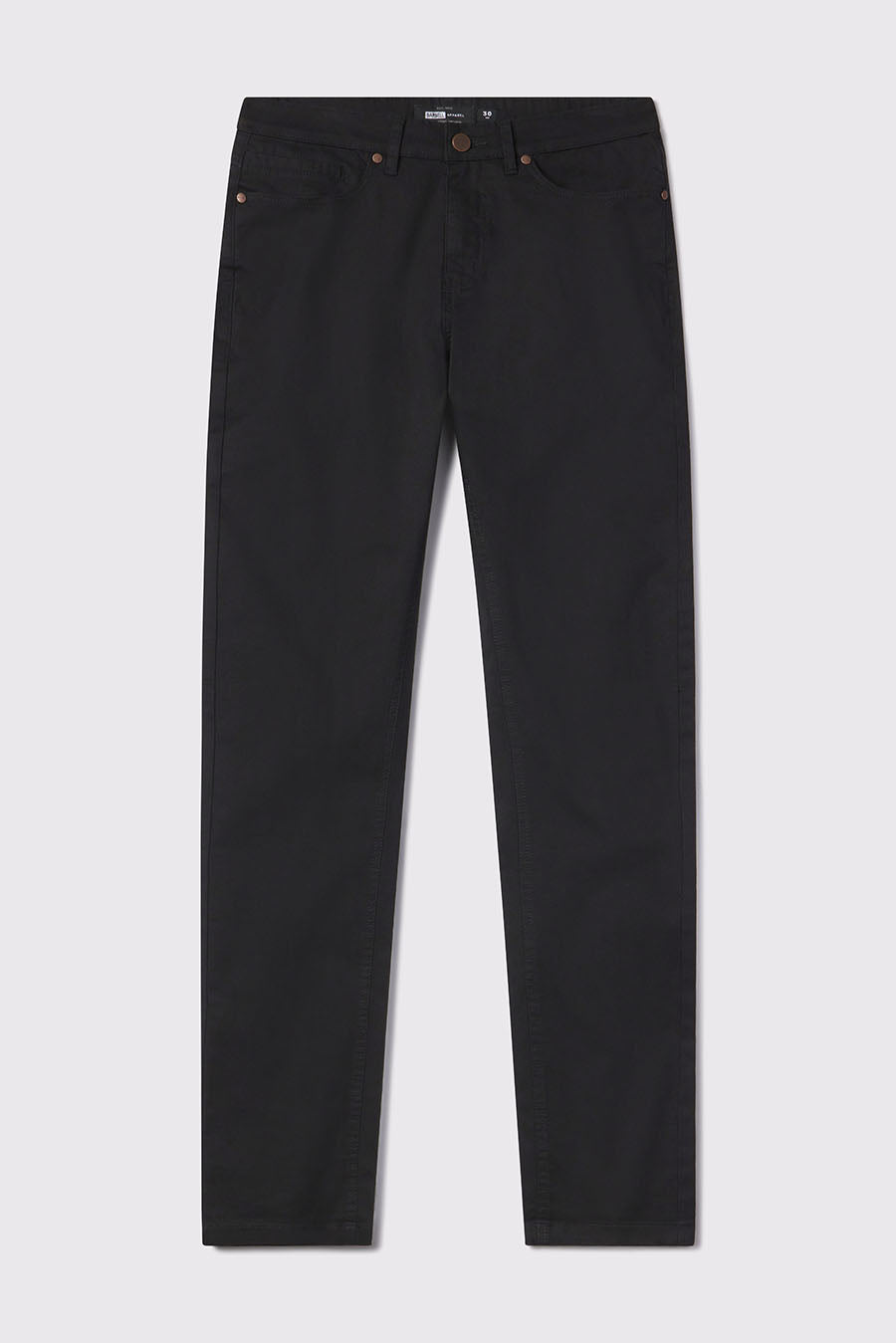 Athletic Fit Chino Pant 2.0 - Black - photo from front flat lay #color_black