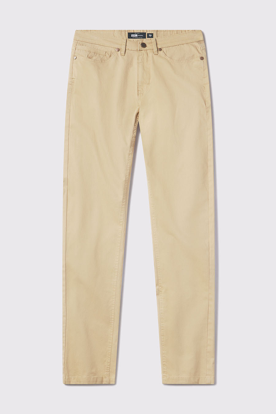 Athletic Fit Chino Pant 2.0 - Khaki - photo from front flat lay #color_khaki