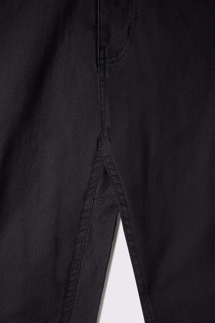 Athletic Fit Chino Pant 2.0 - Black - photo from gusset detail #color_black