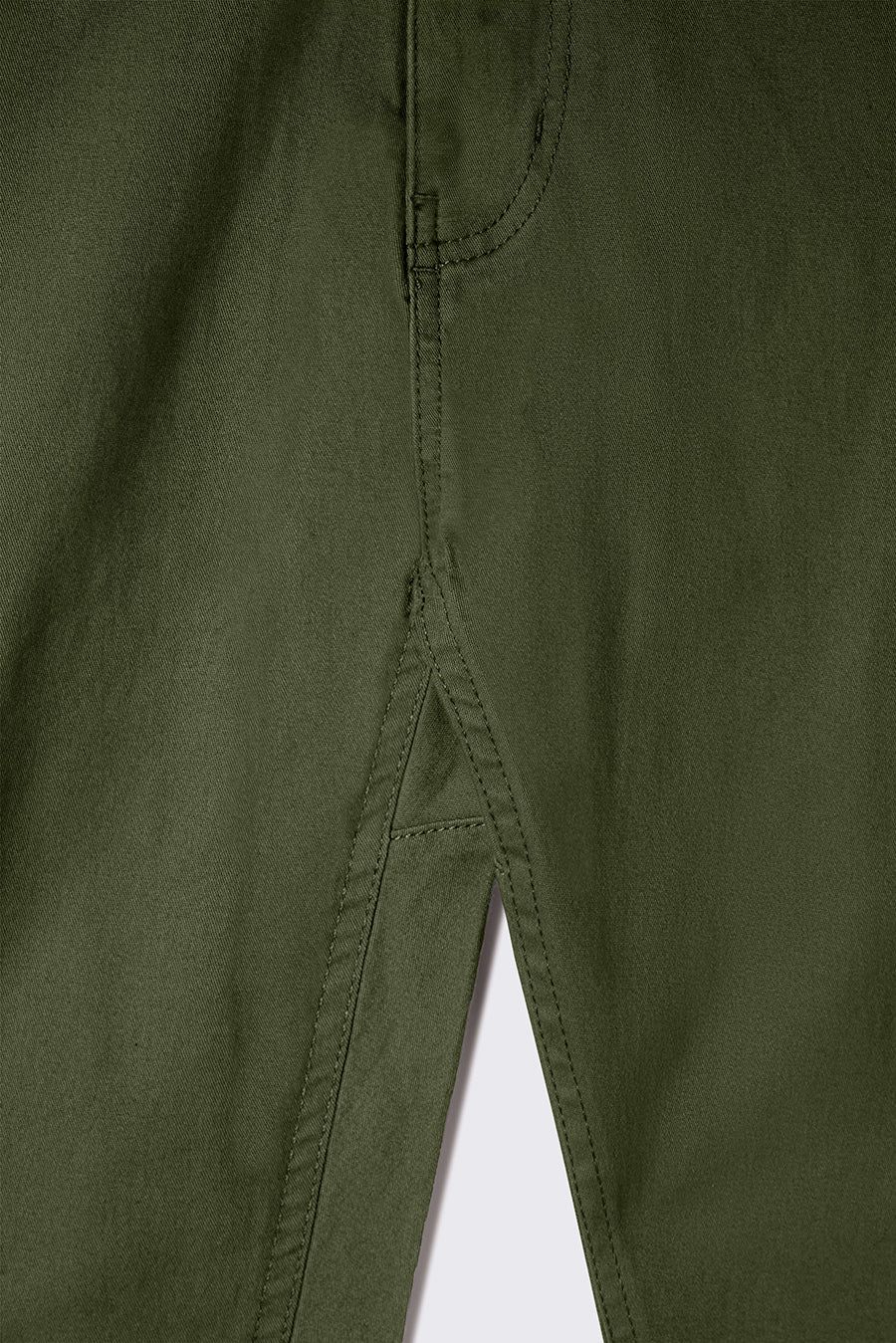 Athletic Fit Chino Pant 2.0 - Drab - photo from gusset detail #color_drab