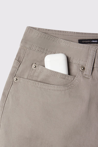 Athletic Fit Chino Pant 2.0 - Ash - photo from front pocket detail #color_ash