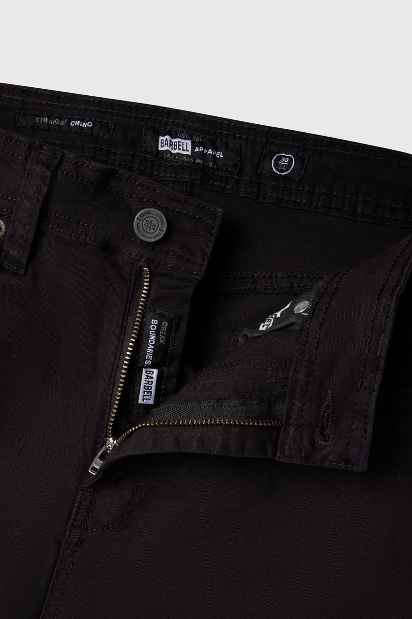 Athletic Fit Chino Pant 2.0 Slim - Black - photo from button detail #color_black