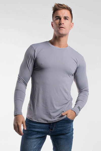 Havok Long Sleeve - Gray - photo from front in focus #color_gray