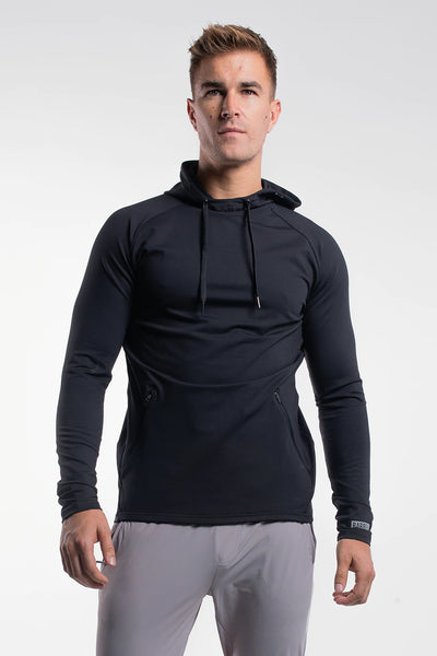 Stealth Hoodie - Black - photo from front in focus #color_black