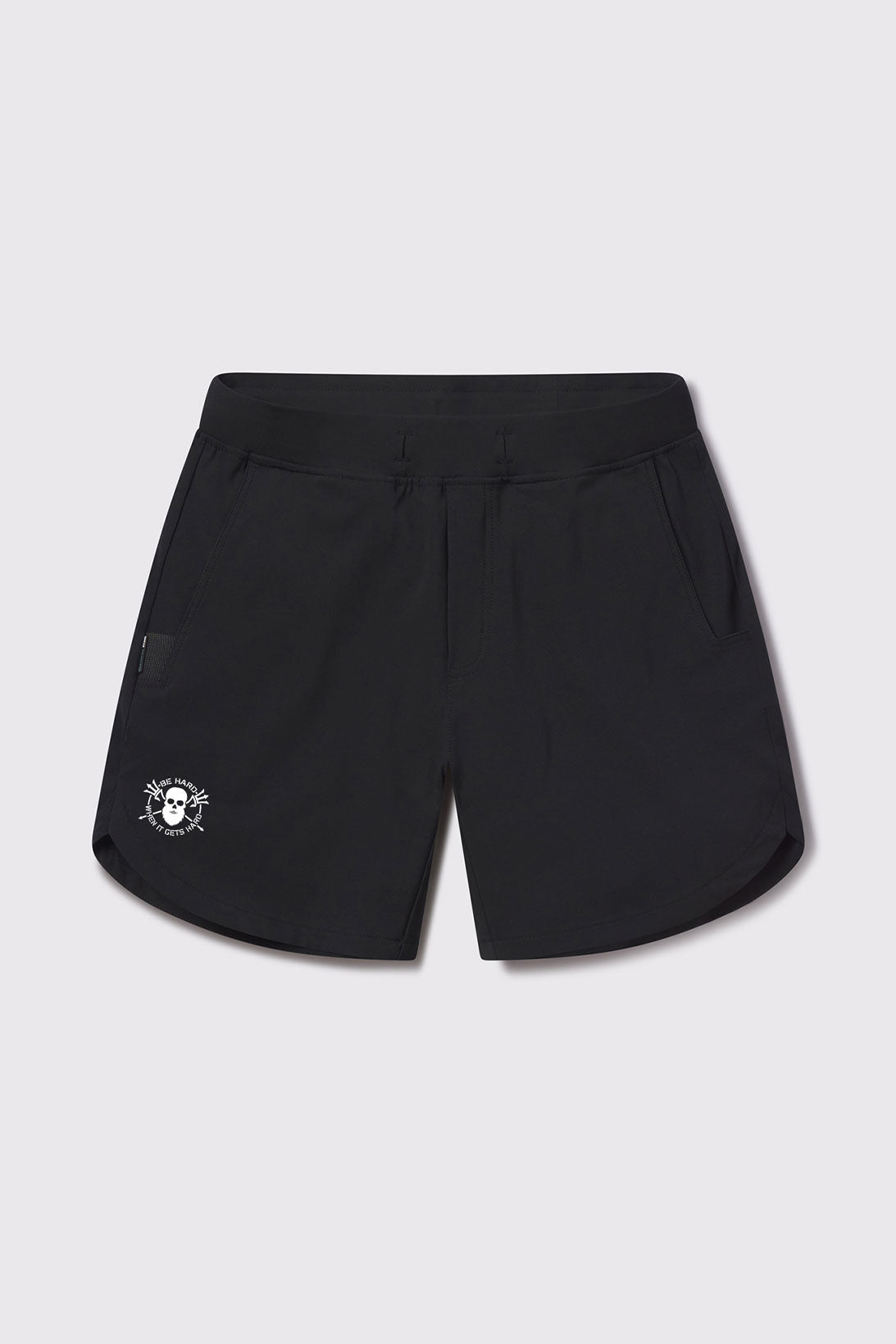 Be Hard Adapt Short - Black - photo from front flat lay 7 inch #color_black