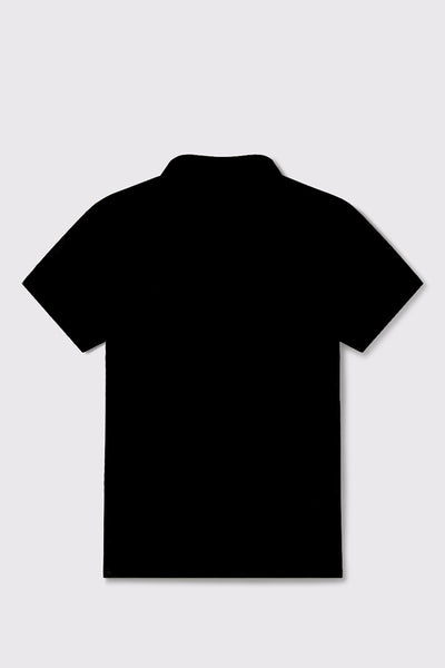 Mens mystery polo blacked out