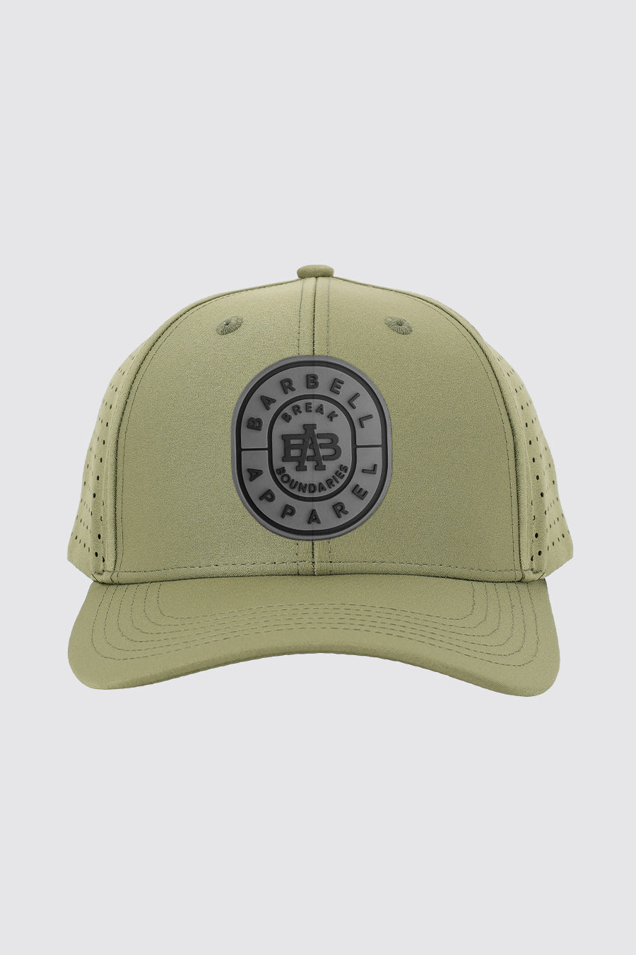 Bullseye Mesh Snapback Hat - Olive Blackout - photo from front #color_olive-blackout-bullseye