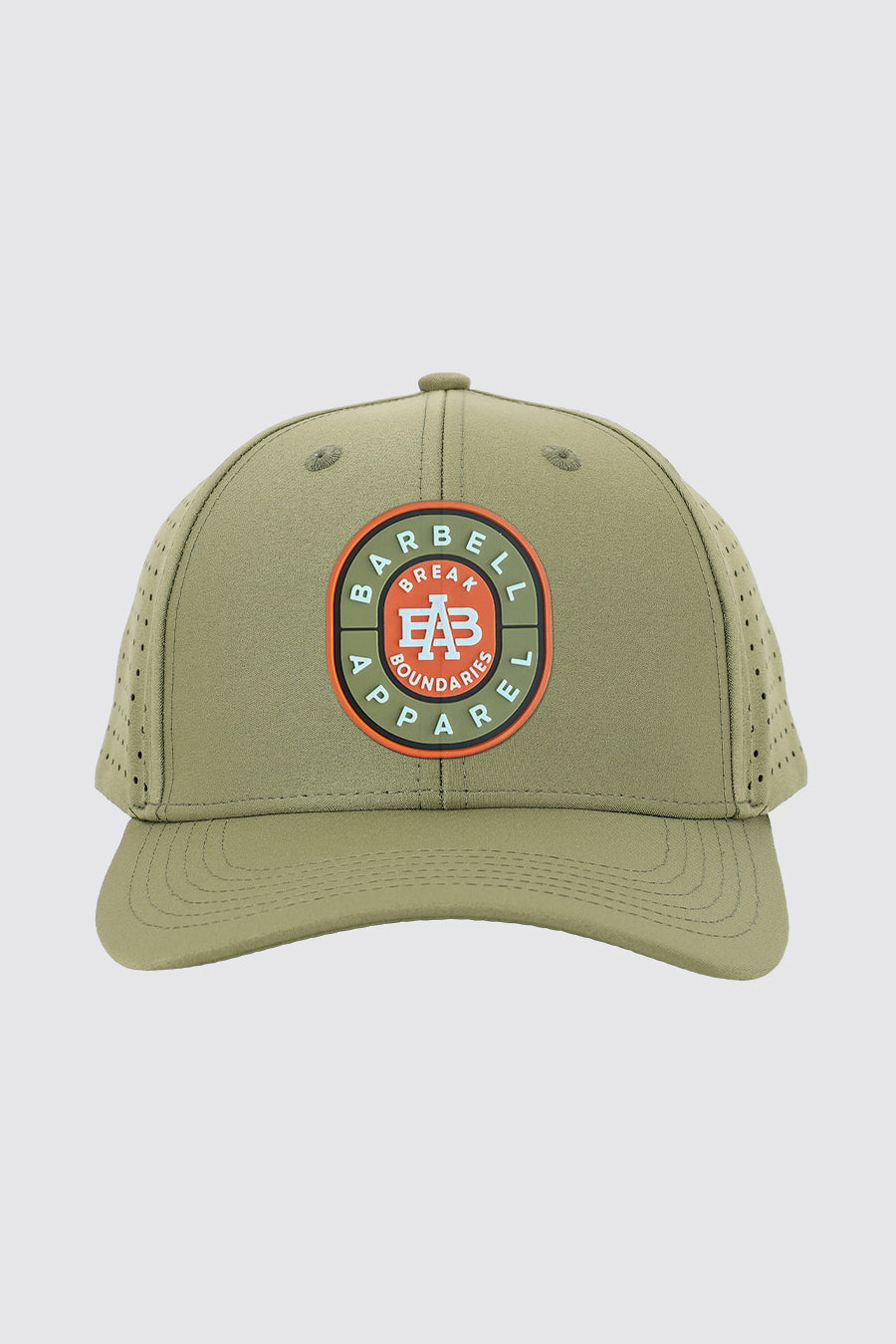 Bullseye Mesh Snapback Hat - Olive - photo from front #color_olive-bullseye