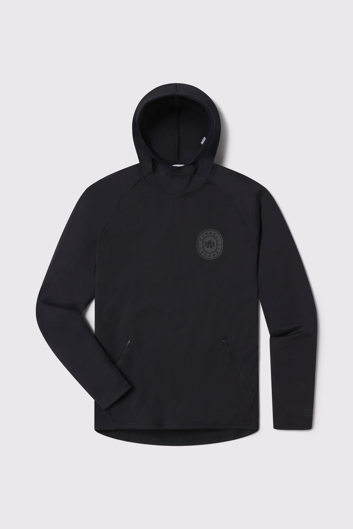 Bullseye Stealth Hoodie - Black - photo from front flat lay #color_black