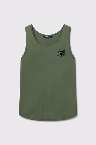 Be Hard Ultralight Phantom Tank - Sage - photo from front flat lay #color_sage