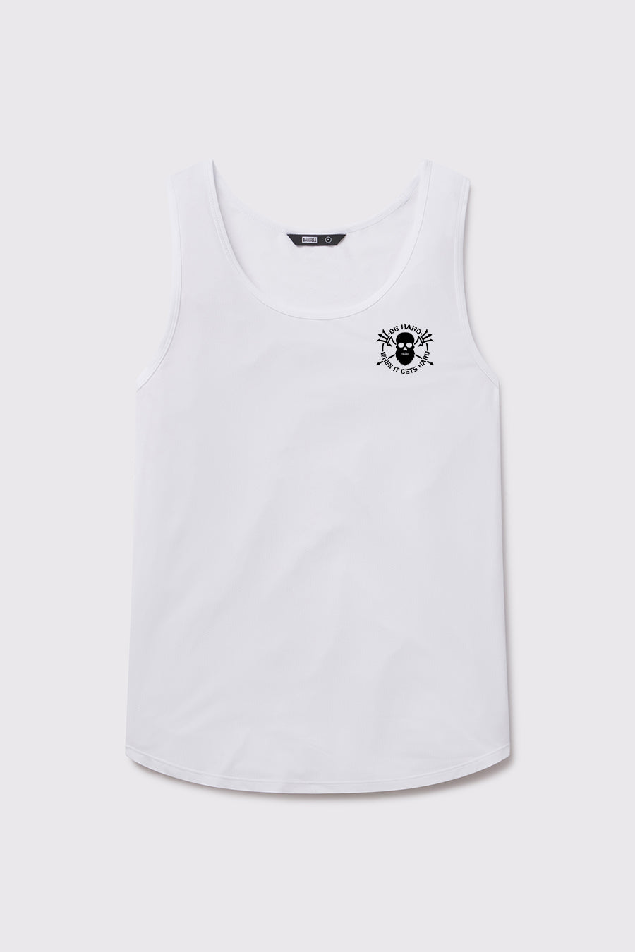 Be Hard Ultralight Phantom Tank - White - photo from front flat lay #color_white