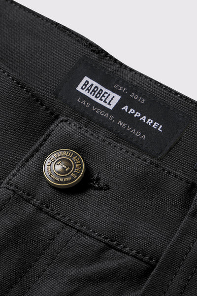 Covert Pant - Black - photo from button detail #color_black
