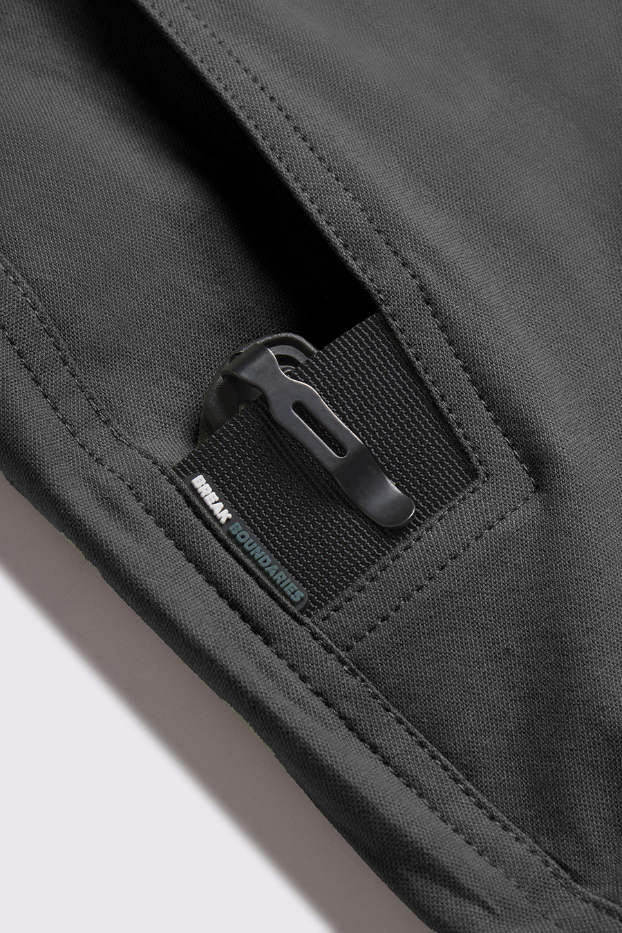 Covert Pant - Charcoal - photo from knife clip detail #color_charcoal