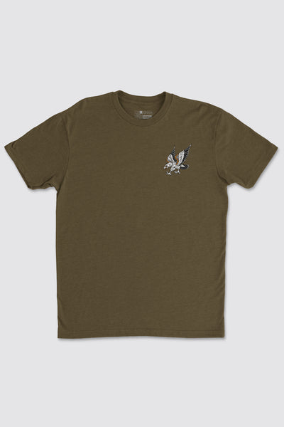 Eagle Tee - Olive - photo from front flat lay #color_olive