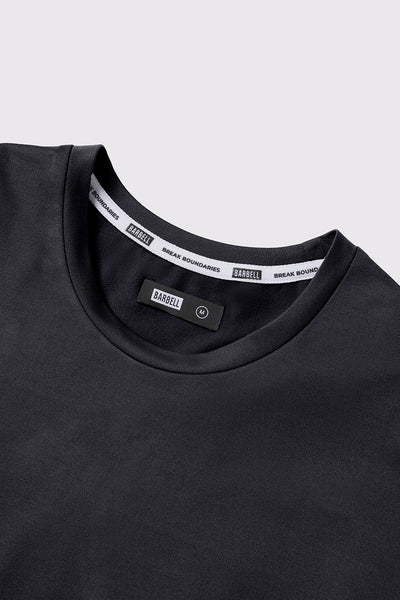 Sklar Fitted Drop Hem - Black - photo from collar detail #color_black