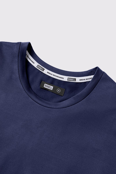 Sklar Fitted Drop Hem - Cadet - photo from collar detail #color_cadet