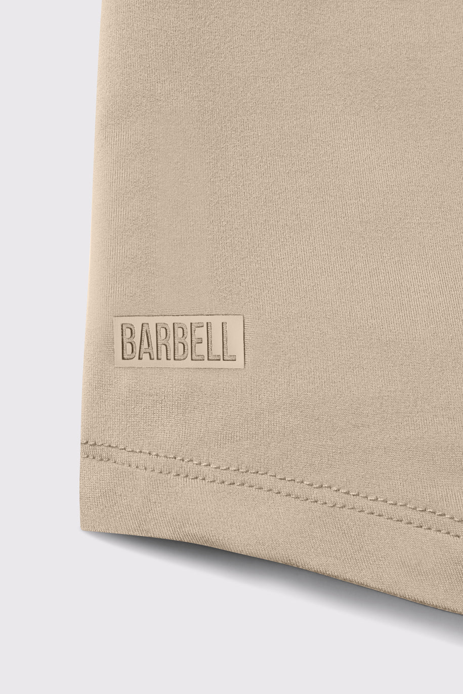 Fitted Drop Hem - Sand - photo from detail flat lay #color_sand