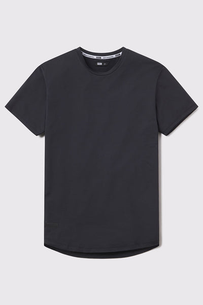 Fitted Drop Hem - Black - photo from front flat lay #color_black