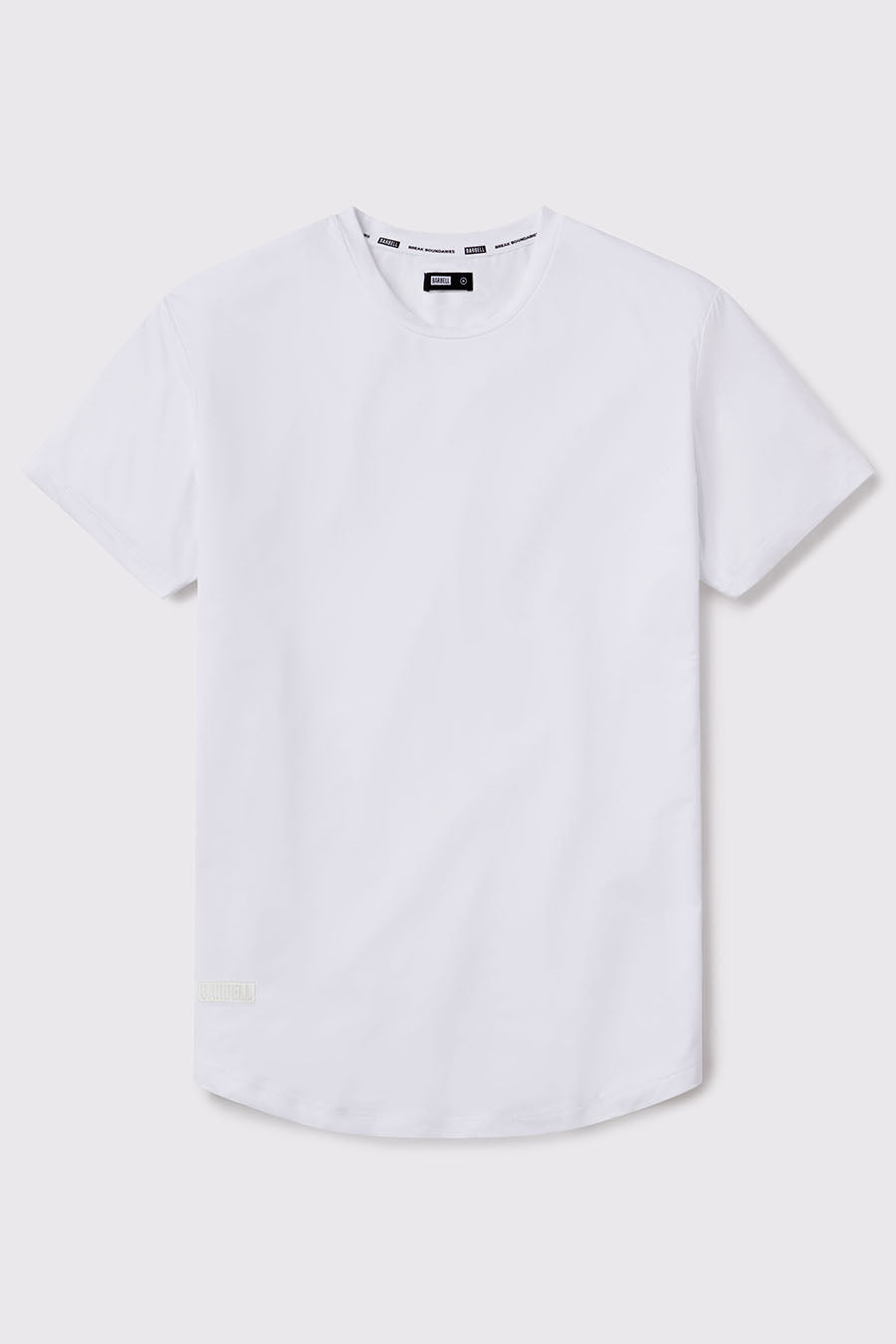 Fitted Drop Hem - White - photo from front flat lay #color_white