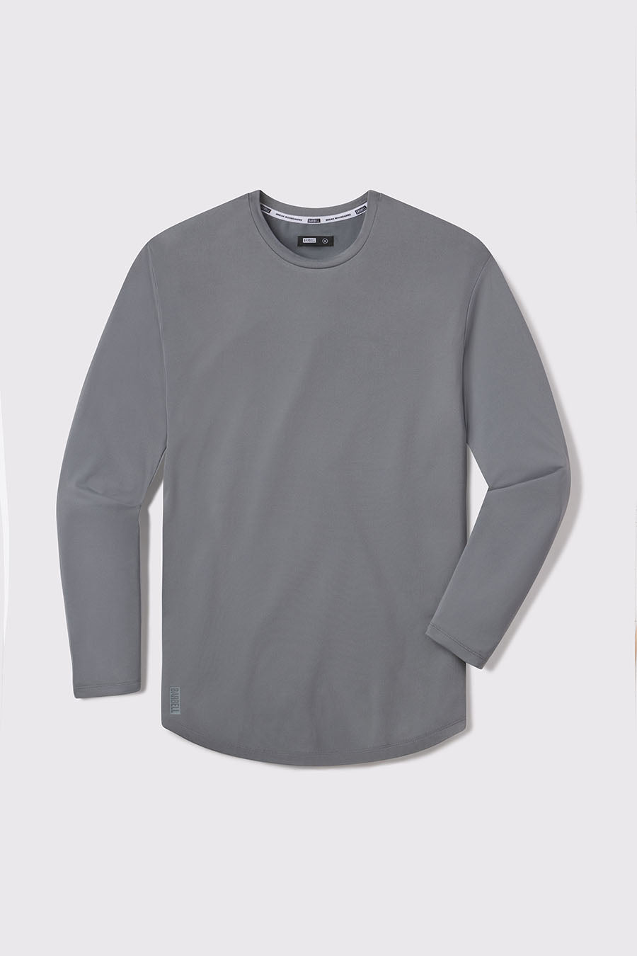 Drop Hem Fitted Drop Hem Long Sleeve – Barbell Apparel