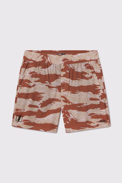 FNG Ranger Short - Arid TIger Stripe- photo from front flat lay #color_arid-tiger-stripe