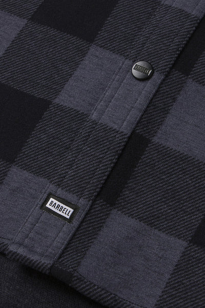 Frontier Flannel - Midnight - photo from button detail  #color_midnight