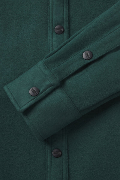 Frontier Flannel - Forest - photo from cuff detail #color_forest