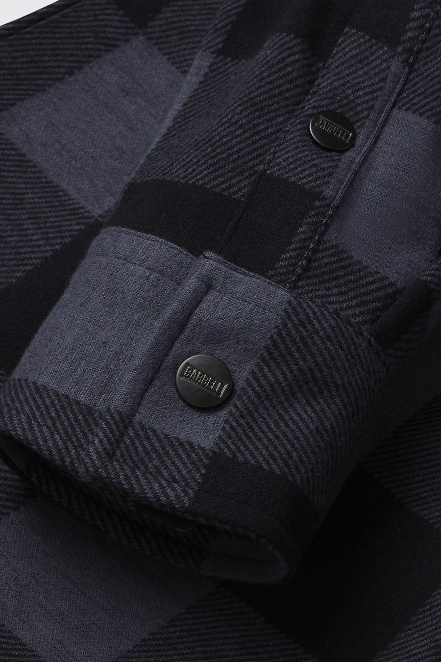 Frontier Flannel - Midnight - photo from cuff detail #color_midnight