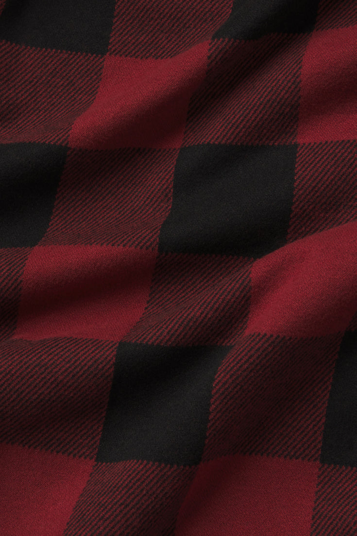 Frontier Flannel - Forge - photo from fabric detail flat lay #color_forge