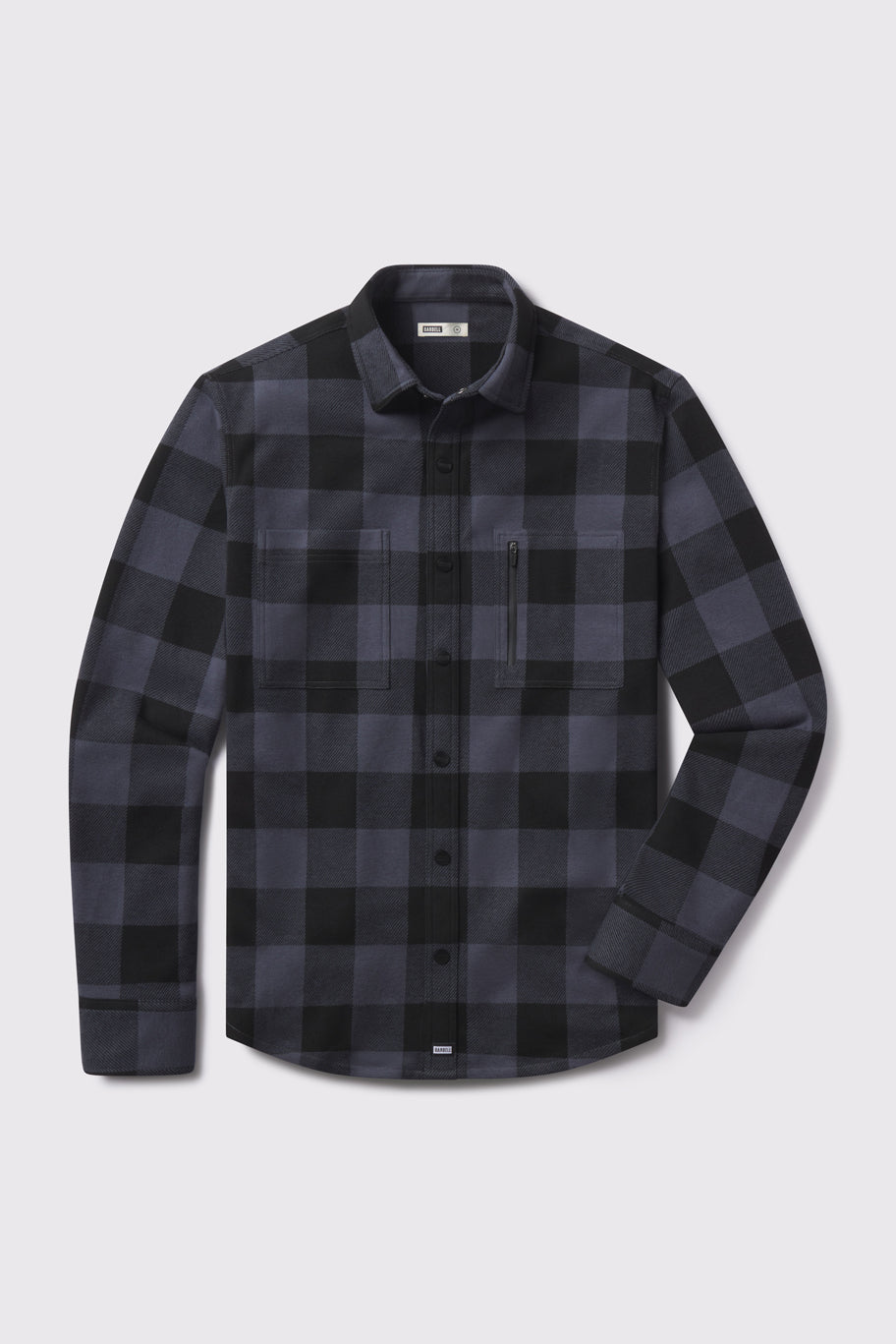 Frontier Flannel - Midnight - photo from front flat lay #color_midnight