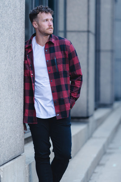 Frontier Flannel - Forge - photo from lifestyle #color_forge