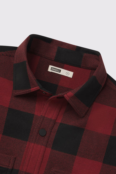 Frontier Flannel - Forge - photo from collar flat lay #color_forge