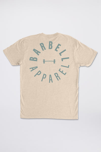 Full Circle Tee - Cream - photo from back flat lay #color_cream