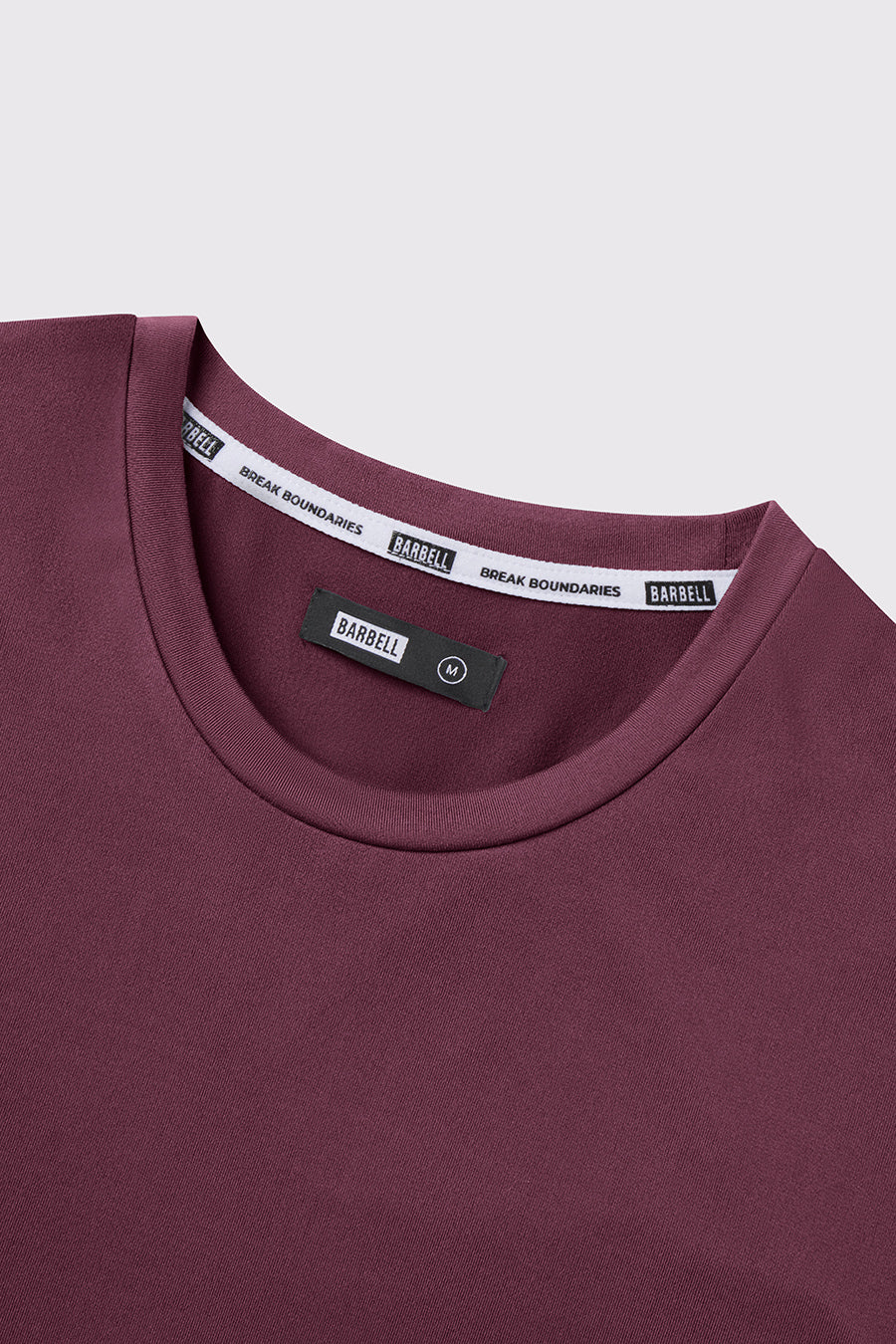 Havok Long Sleeve - Currant - photo from collar detail #color_currant
