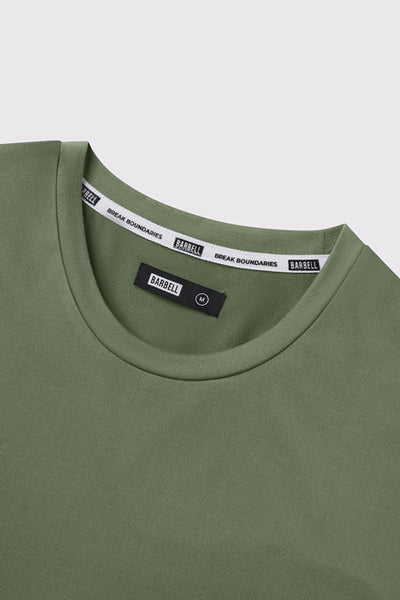 Havok Long Sleeve - Sage - photo from collar detail #color_sage