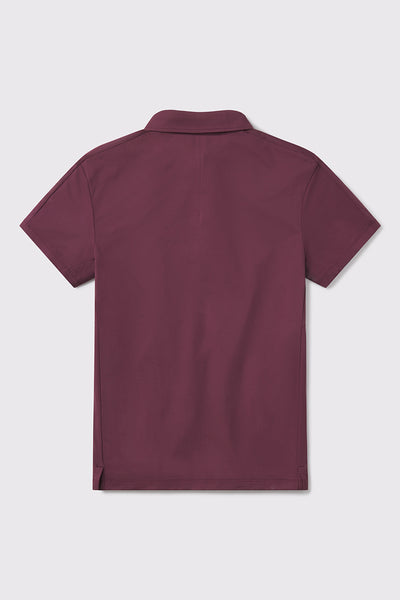 Havok Polo -Currant - photo from back flat lay #color_currant