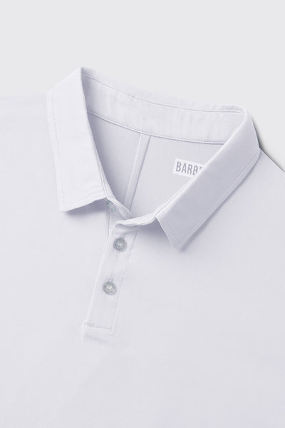 Havok Polo -White - photo from front button detail #color_white