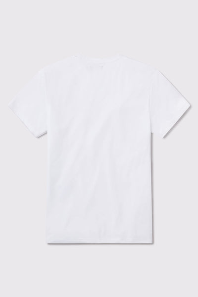 Havok Short Sleeve - White - photo from back flat lay #color_white