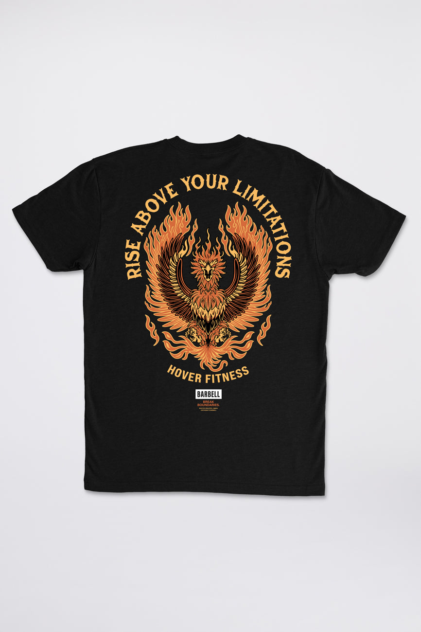 Hover Phoenix Tee - Black - photo from back lay #color_black