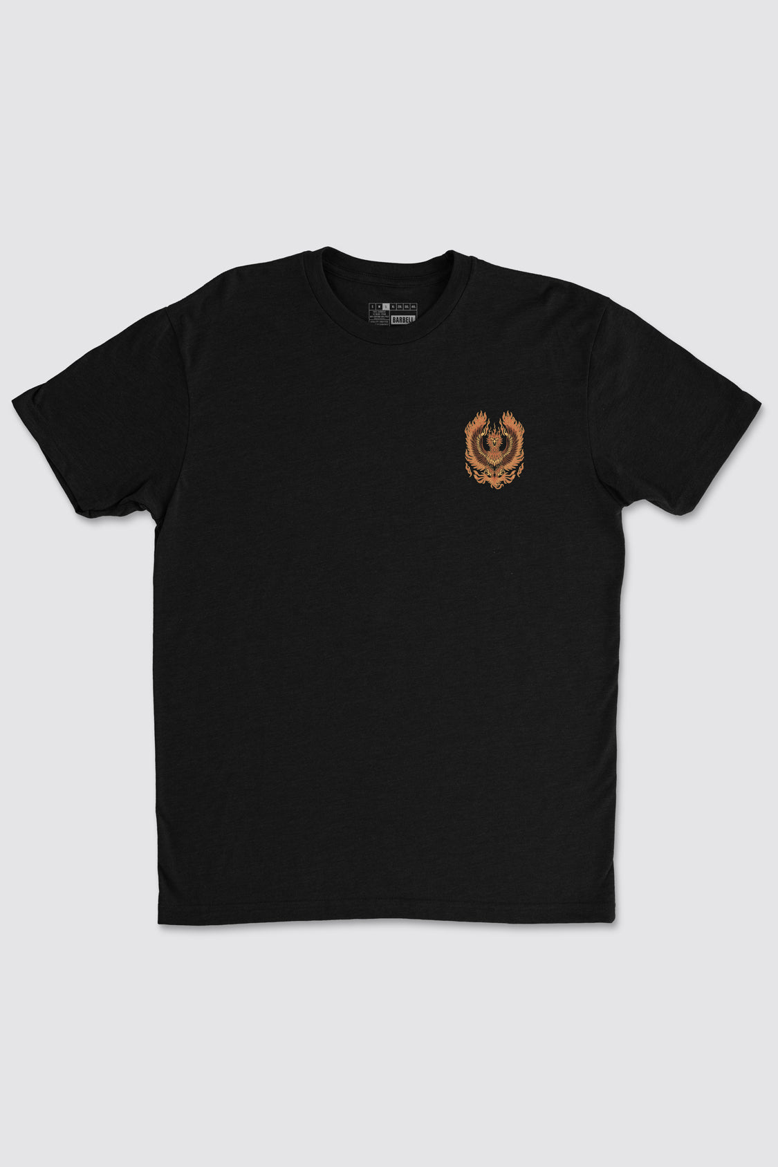 Hover Phoenix Tee - Black - photo from front flat lay #color_black