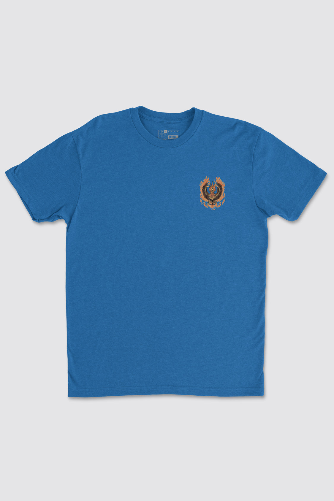 Hover Phoenix Tee - Cool Blue - photo from front flat lay #color_cool-blue