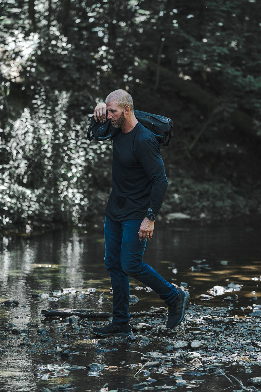 Drop Hem Fitted Drop Hem Long Sleeve – Barbell Apparel