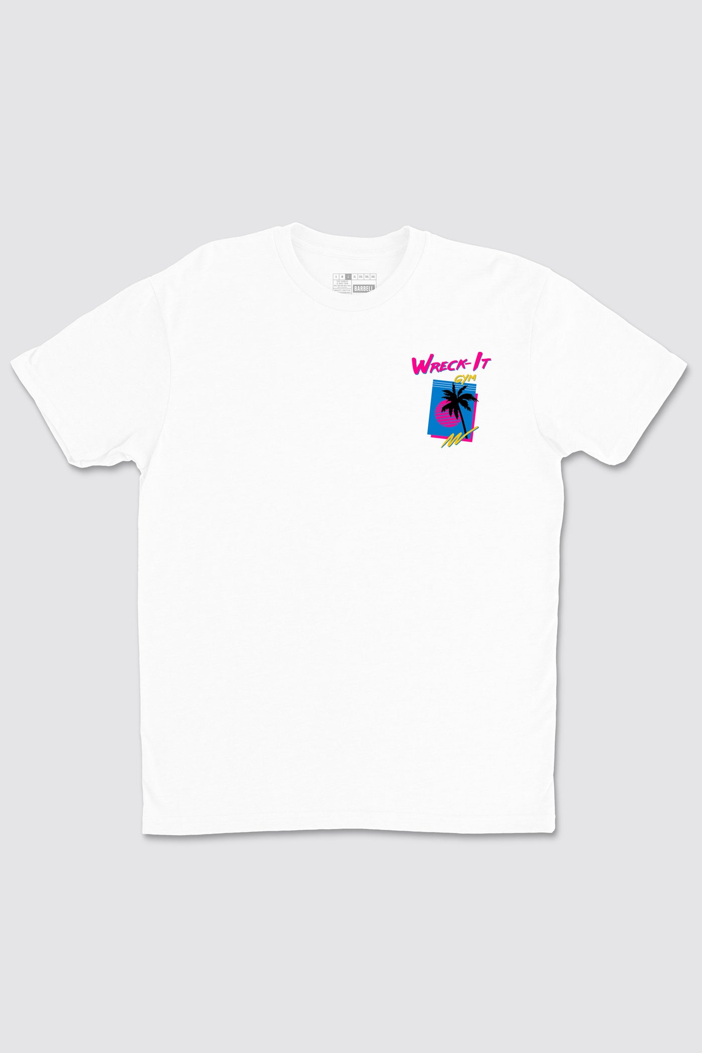 Wreck It Sunset Tee - White - photo from front flat lay #color_white